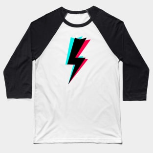 TikTok Flash Thunder Black Baseball T-Shirt